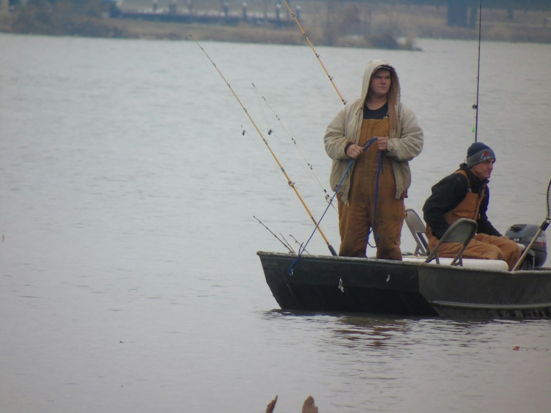 Fishing weekend outdoors.